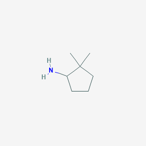molecular formula C7H15N B122073 2,2-Dimethylcyclopentan-1-amine CAS No. 345658-02-8