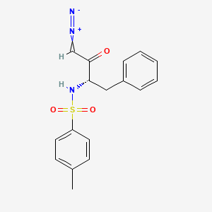 molecular formula C17H17N3O3S B1220739 1-Tosylamido-2-phenylethyldiazomethylketone CAS No. 10119-00-3
