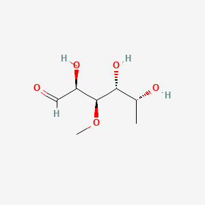 molecular formula C7H14O5 B1220740 6-Deoxy-3-O-methylaltrose CAS No. 25374-97-4