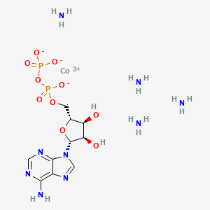 molecular formula C10H24CoN9O10P2 B1220744 Cobalt adenosine diphosphate complex CAS No. 63937-09-7