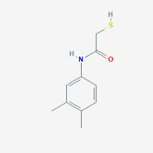 molecular formula C10H13NOS B12207451 Acetamide, N-(3,4-dimethylphenyl)-2-mercapto- CAS No. 60466-55-9