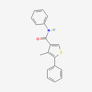 molecular formula C18H15NOS B1220751 4-methyl-N,5-diphenyl-3-thiophenecarboxamide 