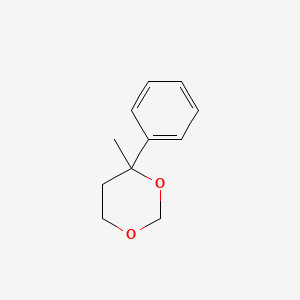 molecular formula C11H14O2 B1220753 4-Methyl-4-phenyl-1,3-dioxane CAS No. 1200-73-3