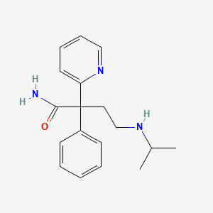 4-(Isopropylamino)-2-(2-pyridyl)-2-phenylbutyramide