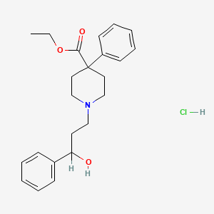 molecular formula C23H30ClNO3 B1220756 盐酸苯哌啶 CAS No. 3627-49-4
