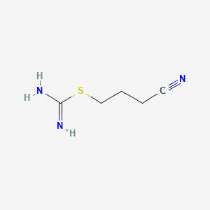molecular formula C5H9N3S B1220759 4-Isothioureidobutyronitrile CAS No. 500863-50-3