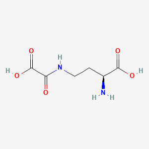 molecular formula C6H10N2O5 B1220764 (2S)-2-amino-4-(oxaloamino)butanoic acid CAS No. 66592-71-0