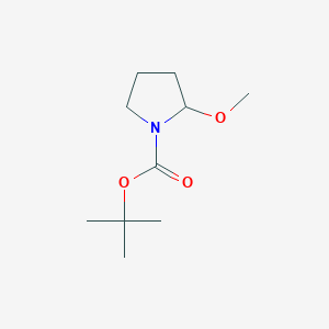 molecular formula C10H19NO3 B122078 Tert-butyl 2-methoxypyrrolidine-1-carboxylate CAS No. 144688-69-7