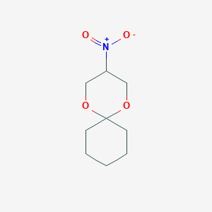molecular formula C9H15NO4 B12207878 1,5-Dioxaspiro[5.5]undecane, 3-nitro- CAS No. 125482-58-8