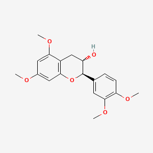 molecular formula C19H22O6 B1220788 Catechin tetramethylether CAS No. 51079-25-5