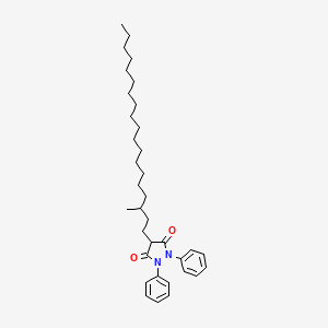 3,5-Pyrazolidinedione, 4-(3-methylnonadecyl)-1,2-diphenyl-