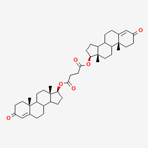 molecular formula C42H58O6 B1220797 Dimeric testosterone CAS No. 54697-19-7