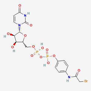 molecular formula C17H20BrN3O13P2 B1220800 4-(Bromoacetamido)phenyluridyl pyrophosphate CAS No. 62036-99-1