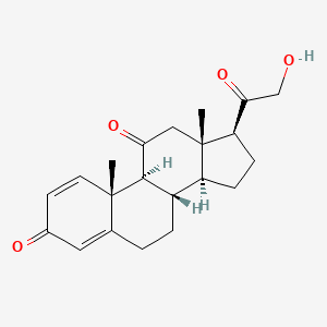 molecular formula C21H26O4 B1220801 21-Hydroxypregna-1,4-diene-3,11,20-trione CAS No. 67067-81-6