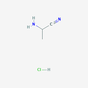 molecular formula C3H7ClN2 B122081 2-Aminopropanenitrile hydrochloride CAS No. 72187-91-8