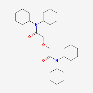 molecular formula C28H48N2O3 B1220810 N,N,N',N'-Tetracyclohexyl-3-oxapentanediamide CAS No. 74267-27-9