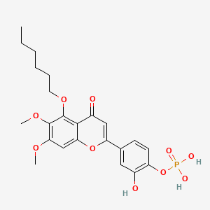 molecular formula C23H27O10P B1220812 Hddfp CAS No. 111372-46-4