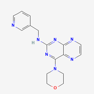 molecular formula C16H17N7O B12208129 (4-Morpholin-4-ylpteridin-2-yl)(3-pyridylmethyl)amine 
