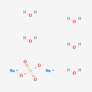 molecular formula H10Na2O9Te B1220816 Sodium tellurium oxide pentahydrate CAS No. 22451-06-5