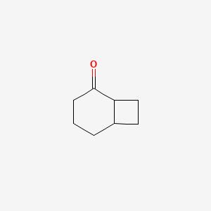 molecular formula C8H12O B12208234 Bicyclo[4.2.0]octan-5-one 