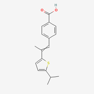 (E)-4-(2-(5-isopropylthiophen-2-yl)prop-1-enyl)benzoic acid