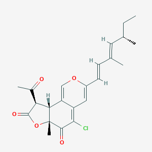 molecular formula C23H25ClO5 B122083 异色亲和素 I CAS No. 154037-52-2