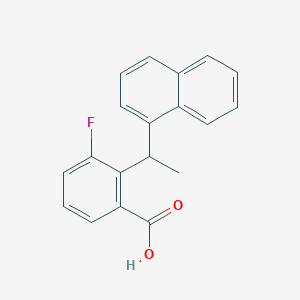 3-Fluoro-2-(1-(1-naphthyl)ethyl)benzoic acid