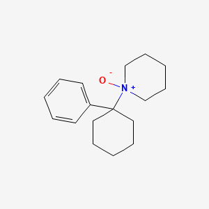 molecular formula C17H25NO B1220838 Piperidine, 1-(1-phenylcyclohexyl)-, 1-oxide CAS No. 82413-33-0