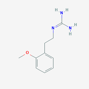 molecular formula C10H15N3O B12208407 1-(2-Methoxyphenethyl)guanidine sulfate CAS No. 46316-57-8