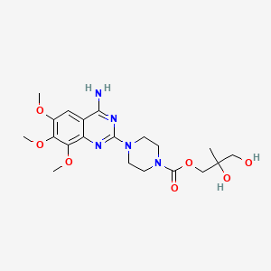 molecular formula C20H29N5O7 B1220841 1-Hydroxytrimazosin CAS No. 88321-10-2
