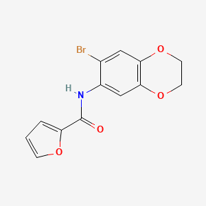 N-(6-bromo-2,3-dihydro-1,4-benzodioxin-7-yl)-2-furancarboxamide