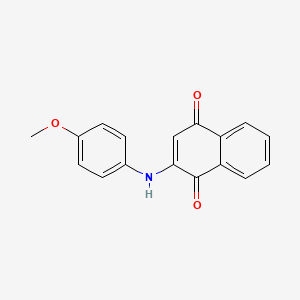 2-[(4-Methoxyphenyl)amino]naphthalene-1,4-dione