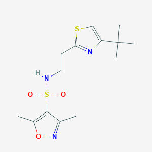 molecular formula C14H21N3O3S2 B12208525 N-[2-(4-tert-butyl-1,3-thiazol-2-yl)ethyl]-3,5-dimethyl-1,2-oxazole-4-sulfonamide 