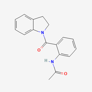 molecular formula C17H16N2O2 B1220854 N-[2-(2,3-DIHYDRO-1H-INDOLE-1-CARBONYL)PHENYL]ACETAMIDE 