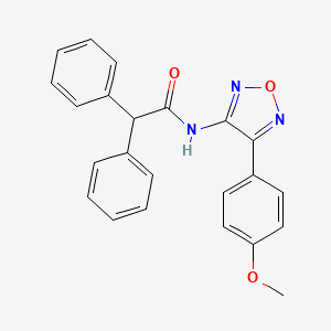 molecular formula C23H19N3O3 B12208551 N-[4-(4-methoxyphenyl)-1,2,5-oxadiazol-3-yl]-2,2-diphenylacetamide 