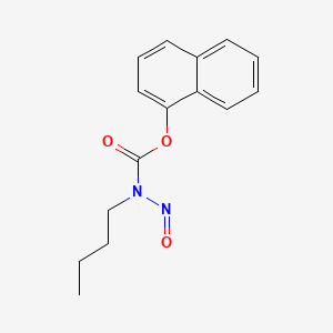 molecular formula C15H16N2O3 B1220866 1-Naphthyl-N-butyl-N-nitrosocarbamate CAS No. 76206-38-7