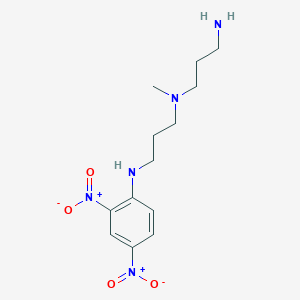 molecular formula C13H21N5O4 B1220870 N-(3-((2,4-Dinitrophenyl)amino)propyl)-N-(3-aminopropyl)methylamine CAS No. 92585-03-0