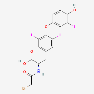 molecular formula C17H13BrI3NO5 B1220871 N-bromoacetyl-3,3',5-triiodothyronine CAS No. 76970-94-0