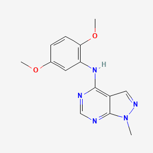 molecular formula C14H15N5O2 B12208767 N-(2,5-dimethoxyphenyl)-1-methyl-1H-pyrazolo[3,4-d]pyrimidin-4-amine 