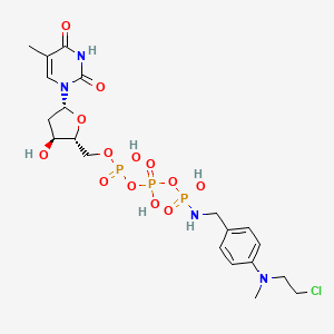 Dttp gamma-4-(N-2-chloroethyl-N-methylamino)benzylamidate