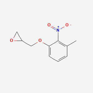 molecular formula C10H11NO4 B1220883 3-Methyl-2-nitro-1-(2,3-epoxypropoxy)benzene CAS No. 67823-49-8