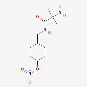 trans-2-Amino-2-methyl-N-(4-nitroxycyclohexylmethyl)propionamide
