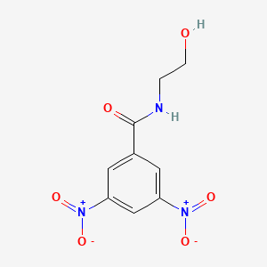 molecular formula C9H9N3O6 B1220890 N-(2-hydroxyethyl)-3,5-dinitrobenzamide CAS No. 79883-94-6