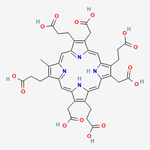 molecular formula C39H38N4O14 B1220901 Heptacarbonyl porphyrin I CAS No. 65406-45-3