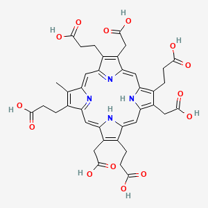 3-[7,12,17-Tris(2-carboxyethyl)-8,13,18-tris(carboxymethyl)-3-methyl-23,24-dihydroporphyrin-2-yl]propanoic acid
