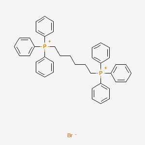 molecular formula C42H42BrP2+ B1220905 Triphenyl(6-triphenylphosphaniumylhexyl)phosphanium;bromide CAS No. 22884-32-8