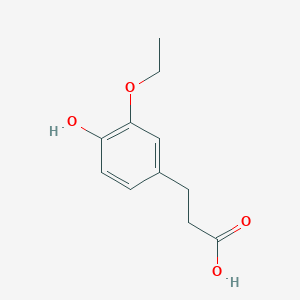molecular formula C11H14O4 B12209119 3-(3-Ethoxy-4-hydroxyphenyl)propanoic acid 