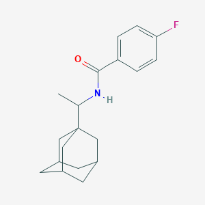 molecular formula C19H24FNO B12209154 N-[1-(adamantan-1-yl)ethyl]-4-fluorobenzamide 