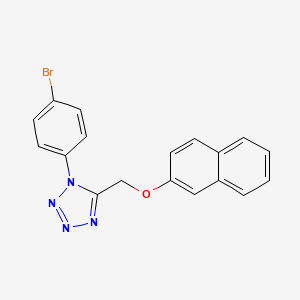 molecular formula C18H13BrN4O B12209264 1-(4-bromophenyl)-5-[(naphthalen-2-yloxy)methyl]-1H-tetrazole 