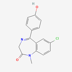molecular formula C16H13ClN2O2 B1220933 4'-Hydroxydiazepam CAS No. 17311-35-2